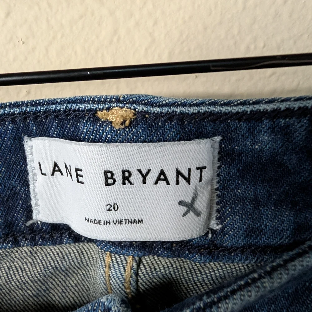 Lane Bryant Womens Mid-Rise Boyfriend Jeans Size 20 Dark Wash Denim - Picture 2 of 6